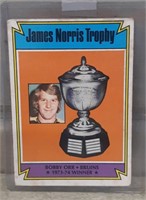 1974 Bobby Orr Norris Trohphy OPC Hockey card