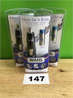WAHL Nose, Ear, & Brow Trimmer lot of 3