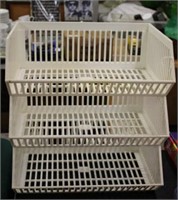 3 TIER PLASTIC STACKABLE BINS