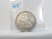 1858 P Seated Liberty Half Dollar