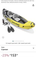 2 Person Inflatable Kayak (Open Box)