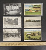 (6) Antique Local Postcards- (2) J.E. Ranch: