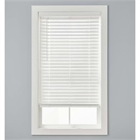 2" Cordless Faux Wood Blinds, White (32"x64")