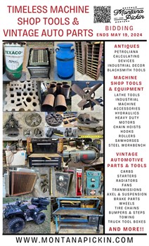 Timeless Machine Shop Tools & Vintage Auto Parts Auction