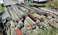 Large Pile of Wooden Fence Posts (S of Buffalo)