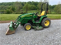 John Deere 3520 Tractor w/ Loader & 72" Mower