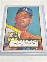 Mickey Mantle 1952 Topps Rookie Reprint