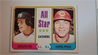 1974 Topps All Stars Carlton Fisk/Johnny Bench #33