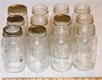 LOT - 12 QT CANNING JARS