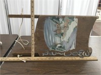 Wooden Sleigh Hand Painted