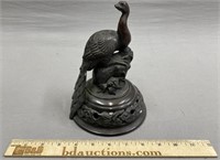 Bronze Peacock Figure