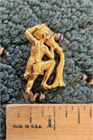 Davinci Brooch Pin Aquarius Zodiac Sign