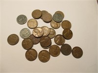 (25) Wheat Cents