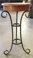 Wood & Metal Plant Stand
