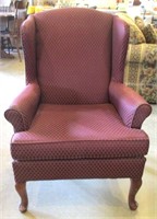 Best Chair Co Burgundy Wing Back Chair