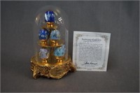 House of Faberge Sapphire Garden Eggs and Dome