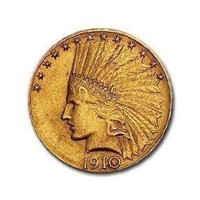 1910-D $10 Indian Gold Eagle AU