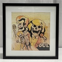 "I Want Your Soul" Framed Watercolor Art