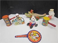 Boy & Bicycle Works, Noise Makers  Toy Lot
