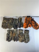 Camo Outdoor Glove Lot, SZ L