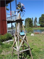 Rustic 10ft Wood Windmill