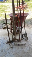 8 pc. Yard Tools- Spreader NOT Included