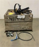 Crate of Assorted Metal Parts & Electrical Parts-