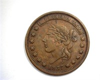 1837 Hard Times Token Millions For Defence