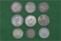 9 - Misc Silver Foregin Coins