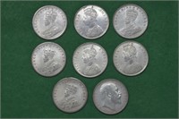 8 - Misc Silver Foregin Coins