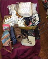 Hangers, wallets, purses, saddle bag, shoe