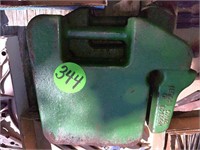 (2) 40 Pound John Deere Suitcase Weights