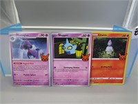 3 Assorted Pokemon Cards