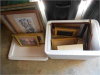 Lot of Multiple Size Pictures and Frames