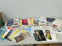 collection of maps & tourist pamphlets