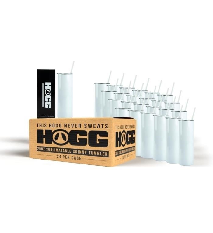 Hogg 20oz Sublimatable Straight Skinny Tumbler