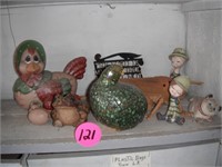 Garden Figurines (Chicken, Frog, Cat)
