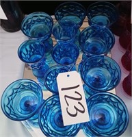 BLUE VINTAGE GLASSES