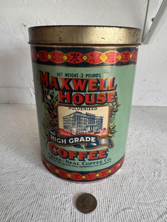 1979 2lb Maxwell House Coffee Tin