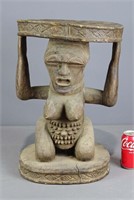 African Carved Stool