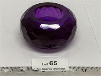 Douncy’s Crystal Tealight Holder Purple