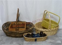 Baskets & Pinecone Fire Starters