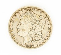 Coin Rare 1903-S Morgan Silver Dollar-F