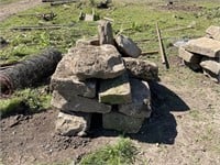 Pile of cut barn stone