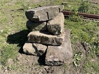 Pile of cut barn stone