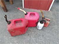ASSORTED GAS CANS (4)