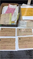 LOT OF VINTAGE BUSINESS RECEIPTS FROM LAS VEGAS