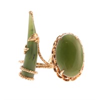 A Pair of Lady's Jade Rings
