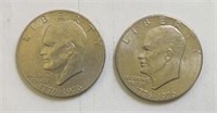 (2) Eisenhower Dollars