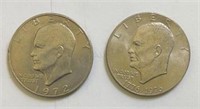 (2) Eisenhower Dollars